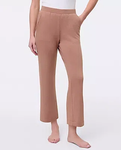 Ann Taylor Wide-leg Lounge Pants In Brown