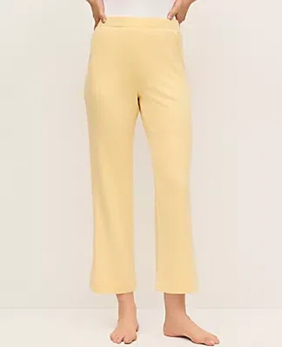 Ann Taylor Wide-leg Lounge Pants In Yellow