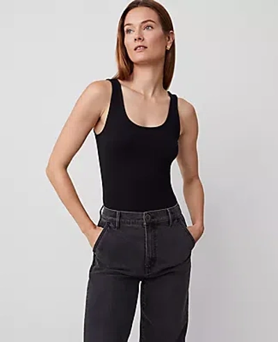 Ann Taylor Wide Strap Cami In Black
