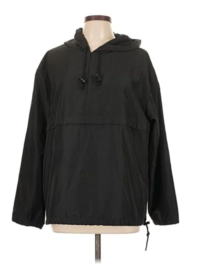 Pre-owned Ann Taylor Windbreaker Jacket In Black