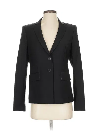 Pre-owned Ann Taylor Wool Blazer Jacket In Black
