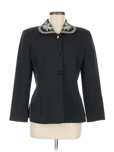 Pre-owned Ann Taylor Wool Blazer Jacket In Black