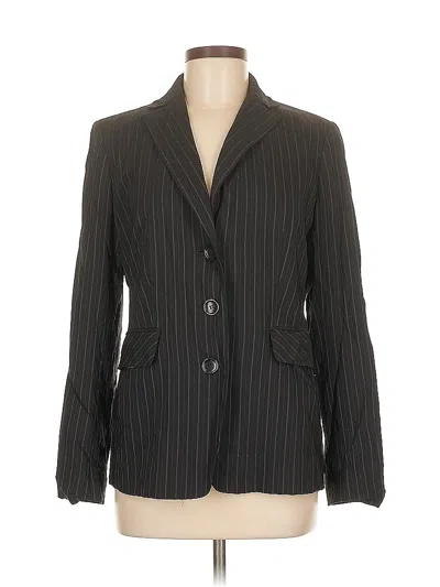 Pre-owned Ann Taylor Wool Blazer Jacket In Black