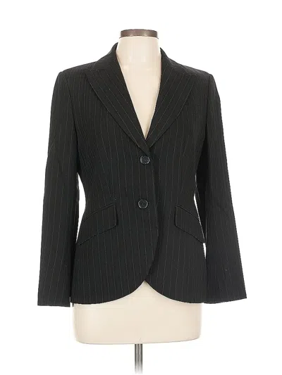 Pre-owned Ann Taylor Wool Blazer Jacket In Black