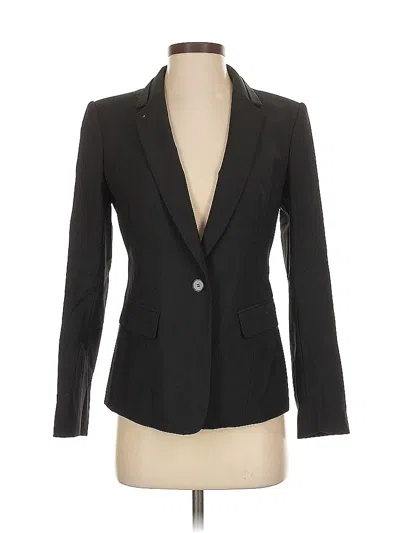 Pre-owned Ann Taylor Wool Blazer Jacket In Black