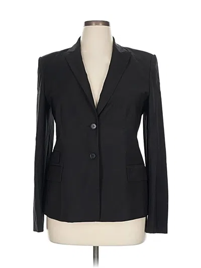 Pre-owned Ann Taylor Wool Blazer Jacket In Black