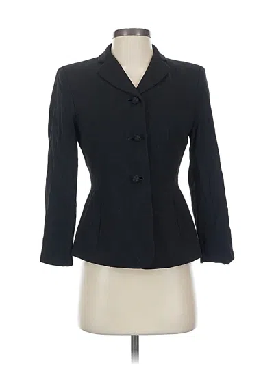 Pre-owned Ann Taylor Wool Blazer Jacket In Black