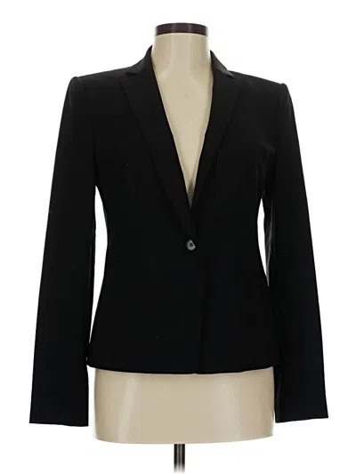 Pre-owned Ann Taylor Wool Blazer Jacket In Black