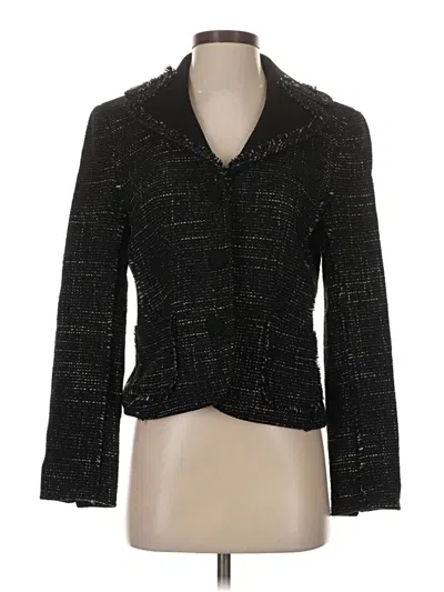 Pre-owned Ann Taylor Wool Blazer Jacket In Black