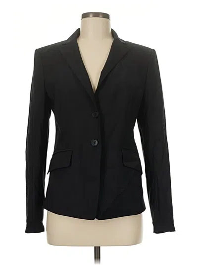 Pre-owned Ann Taylor Wool Blazer Jacket In Black