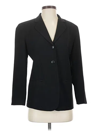 Pre-owned Ann Taylor Wool Blazer Jacket In Black