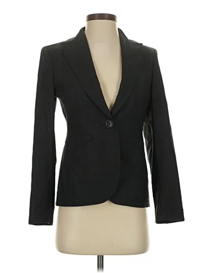Pre-owned Ann Taylor Wool Blazer Jacket In Black