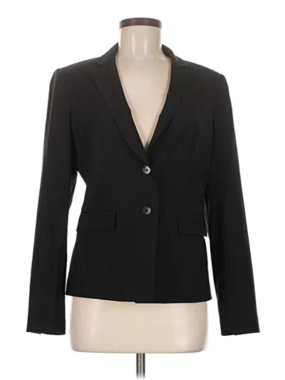 Pre-owned Ann Taylor Wool Blazer Jacket In Black
