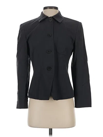 Pre-owned Ann Taylor Wool Blazer Jacket In Black