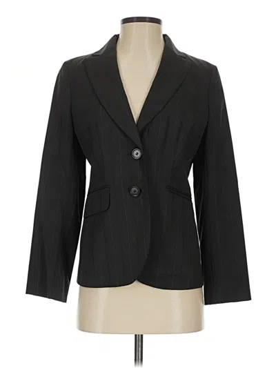 Pre-owned Ann Taylor Wool Blazer Jacket In Black