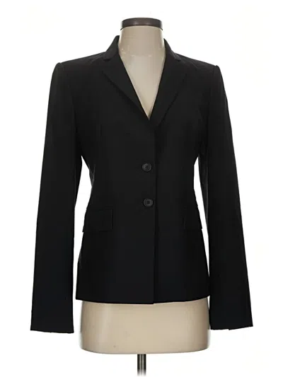 Pre-owned Ann Taylor Wool Blazer Jacket In Black