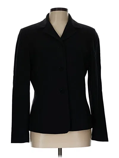 Pre-owned Ann Taylor Wool Blazer Jacket In Black