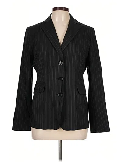 Pre-owned Ann Taylor Wool Blazer Jacket In Black