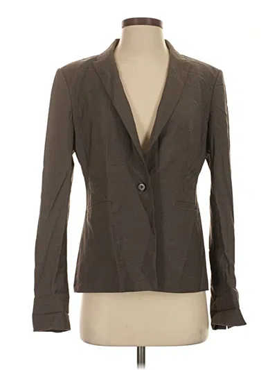 Pre-owned Ann Taylor Wool Blazer Jacket In Brown