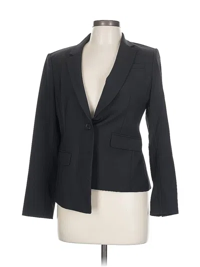 Pre-owned Ann Taylor Wool Blazer Jacket In Gray