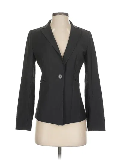 Pre-owned Ann Taylor Wool Blazer Jacket In Gray