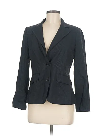 Pre-owned Ann Taylor Wool Blazer Jacket In Gray