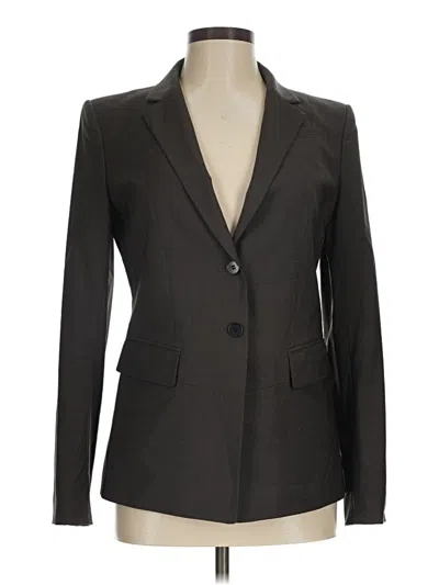 Pre-owned Ann Taylor Wool Blazer Jacket In Gray