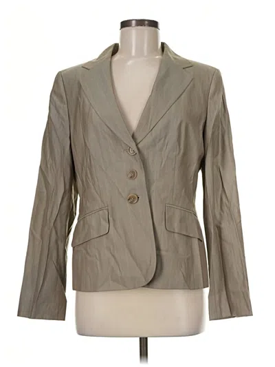 Pre-owned Ann Taylor Wool Blazer Jacket In Tan