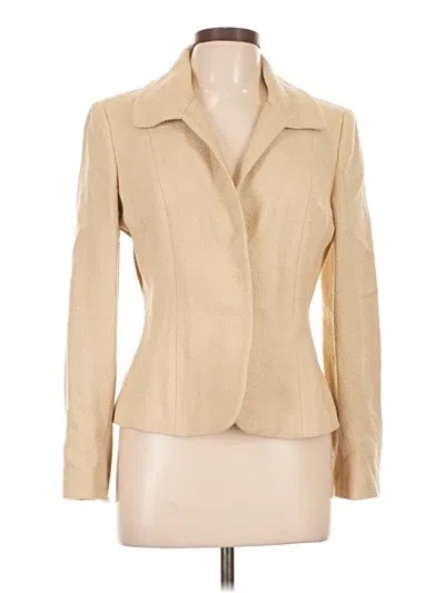 Pre-owned Ann Taylor Wool Blazer Jacket In Tan