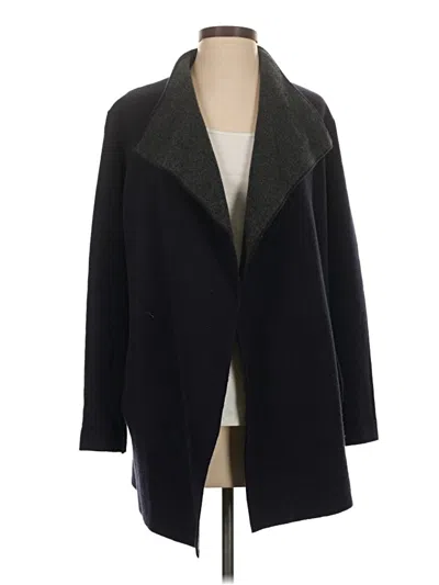 Pre-owned Ann Taylor Wool Cardigan Sweater In Black