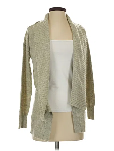 Pre-owned Ann Taylor Wool Cardigan Sweater In Brown
