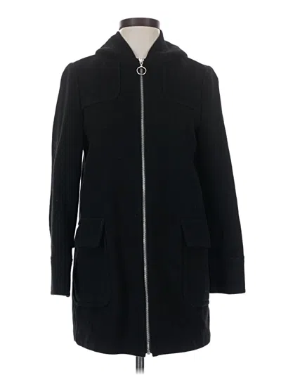 Pre-owned Ann Taylor Wool Coat In Black