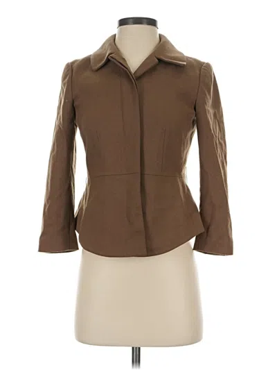 Pre-owned Ann Taylor Wool Coat In Brown