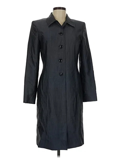 Pre-owned Ann Taylor Wool Coat In Gray