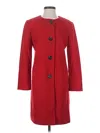 Ann Taylor Wool Coat In Red