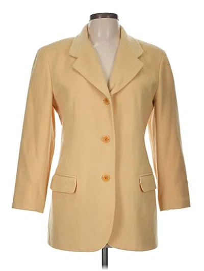 Pre-owned Ann Taylor Wool Coat In Tan