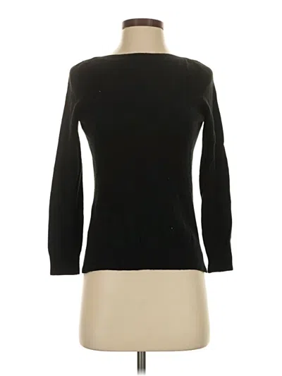 Pre-owned Ann Taylor Wool Pullover Sweater In Black