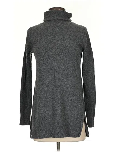 Pre-owned Ann Taylor Wool Pullover Sweater In Gray