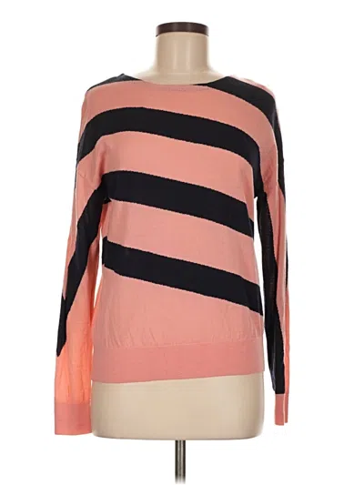Pre-owned Ann Taylor Wool Pullover Sweater In Pink