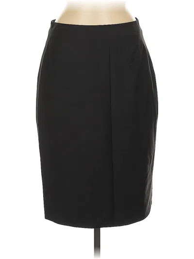 Pre-owned Ann Taylor Wool Skirt In Black