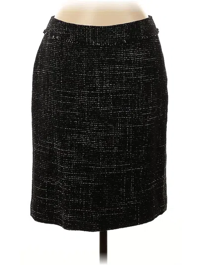 Pre-owned Ann Taylor Wool Skirt In Black