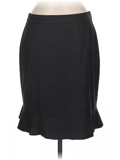 Pre-owned Ann Taylor Wool Skirt In Black
