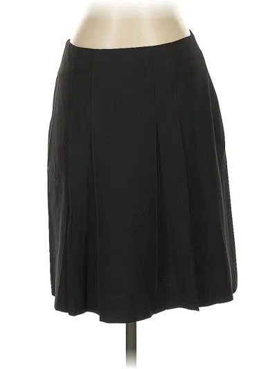Pre-owned Ann Taylor Wool Skirt In Black