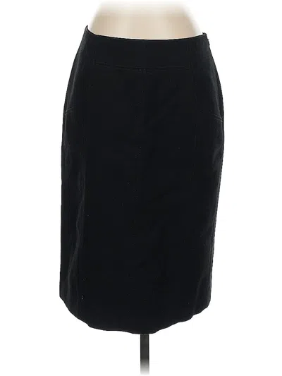 Pre-owned Ann Taylor Wool Skirt In Black