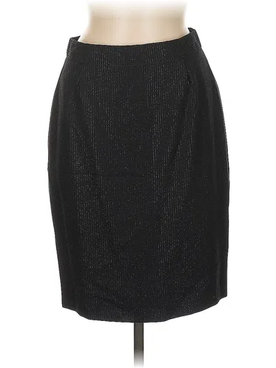 Pre-owned Ann Taylor Wool Skirt In Black
