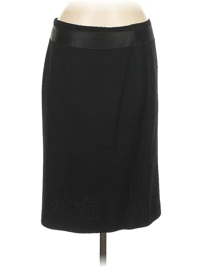 Pre-owned Ann Taylor Wool Skirt In Black