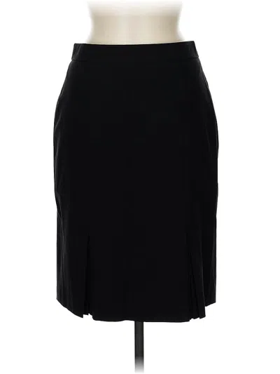 Pre-owned Ann Taylor Wool Skirt In Black