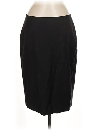 Pre-owned Ann Taylor Wool Skirt In Black