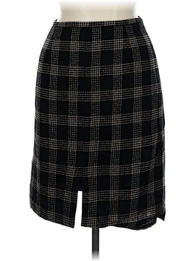 Pre-owned Ann Taylor Wool Skirt In Black