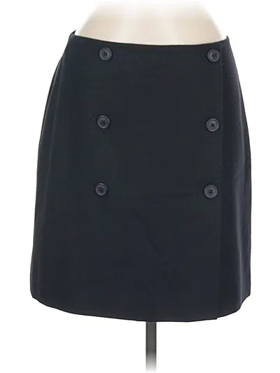 Pre-owned Ann Taylor Wool Skirt In Black